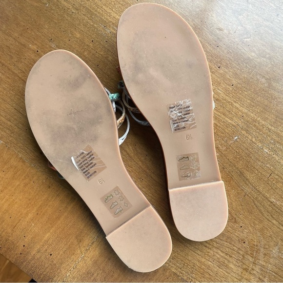 Madewell The Tracie Crisscross Slide Sandal in Snake Embossed Leather - Picture 7 of 10